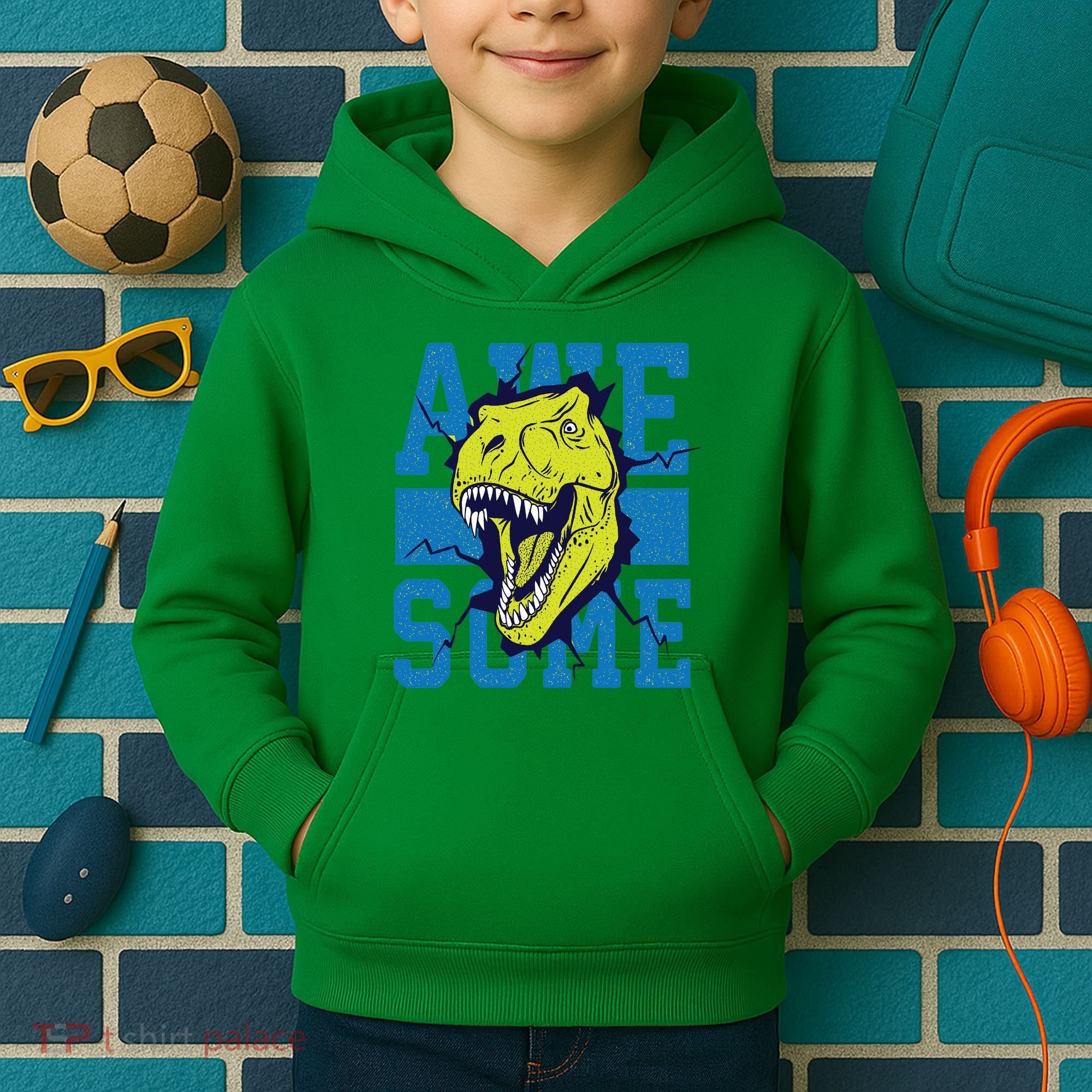Awesome Dinosaur Cute Kids Hoodie
