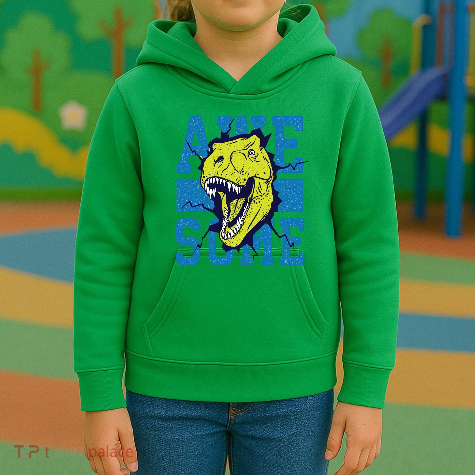 Awesome Dinosaur Cute Kids Hoodie
