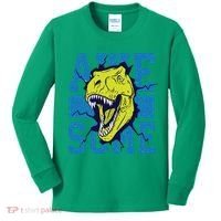 Awesome Dinosaur Cute Kids Long Sleeve Shirt thumb 0