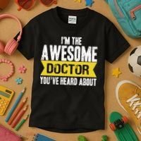 Awesome Doctor Kids T-Shirt thumb 3