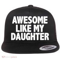Awesome Like My Daughter Flat Bill Trucker Hat thumb 0