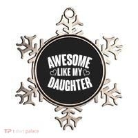 Awesome Like My Daughter Proud Parents Ornament thumb 0