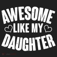 Awesome Like My Daughter Proud Parents Golf Towel thumb 3