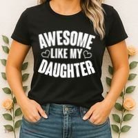 Awesome Like My Daughter Proud Parents Women's T-Shirt thumb 2