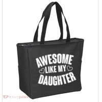 Awesome Like My Daughter Proud Parents Tote Bag thumb 2