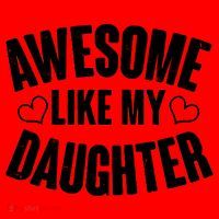 Awesome Like My Daughter Proud Parents Santa Hat thumb 1
