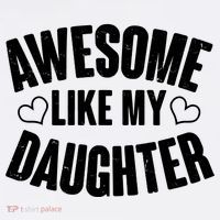 Awesome Like My Daughter Proud Parents Garment-Dyed Sweatshirt thumb 2