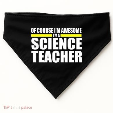 Awesome Science Teacher USA-Made Doggie Bandana