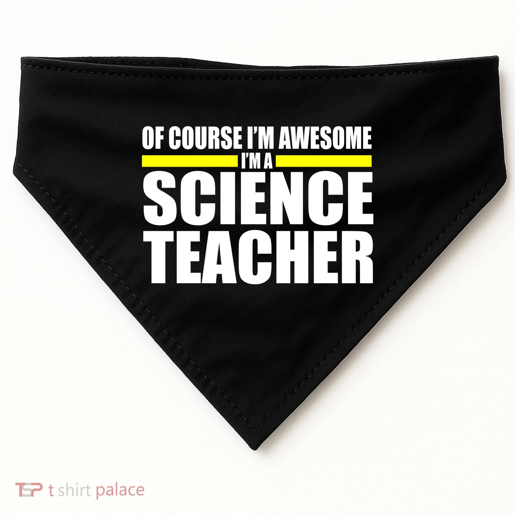 Awesome Science Teacher USA-Made Doggie Bandana