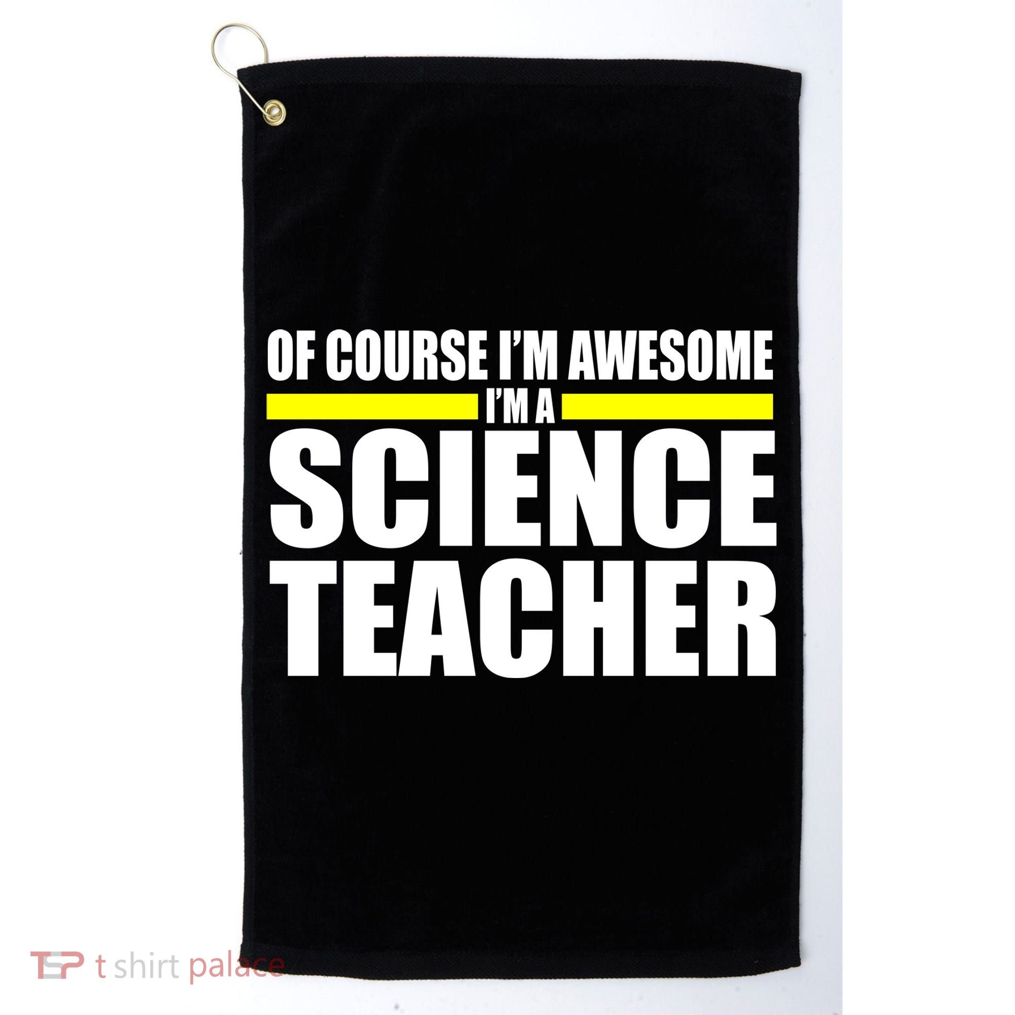 Awesome Science Teacher Golf Towel