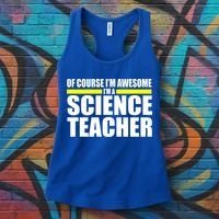 Awesome Science Teacher Women's Tank Top thumb 3