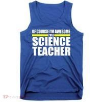 Awesome Science Teacher Tank Top thumb 0
