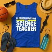 Awesome Science Teacher Tank Top thumb 4