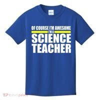 Awesome Science Teacher Kids T-Shirt thumb 0