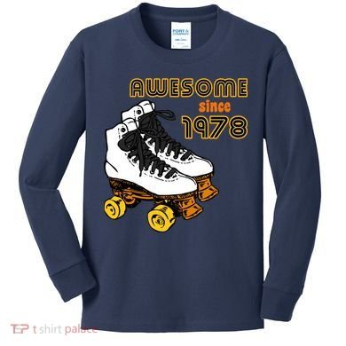 Awesome Since 1978 Kids Long Sleeve Shirt