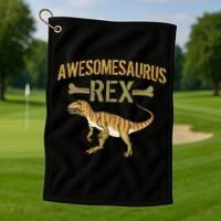 Awesomesaurus T-Rex Golf Towel thumb 1