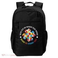 Autism Why Fit In When You Were Born To Stand Out Backpack thumb 0