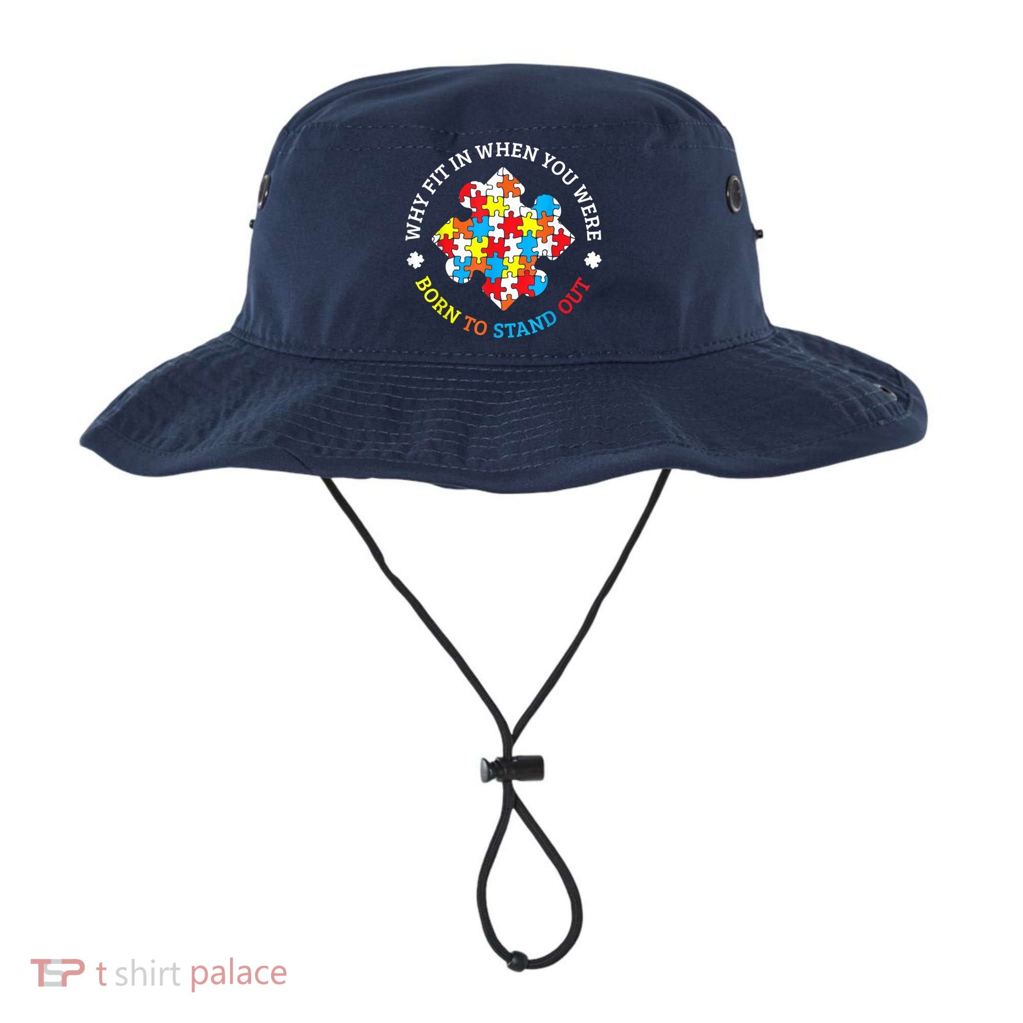 Autism Why Fit In When You Were Born To Stand Out Bucket Hat