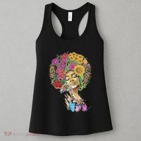 Afro Women Flowers Butterfly Latina African American Melanin Women's Tank Top thumb 3