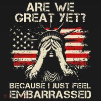 Are We Great Yet Cause I Just Feel Embarrassed Anti Trump Baby Bodysuit thumb 2