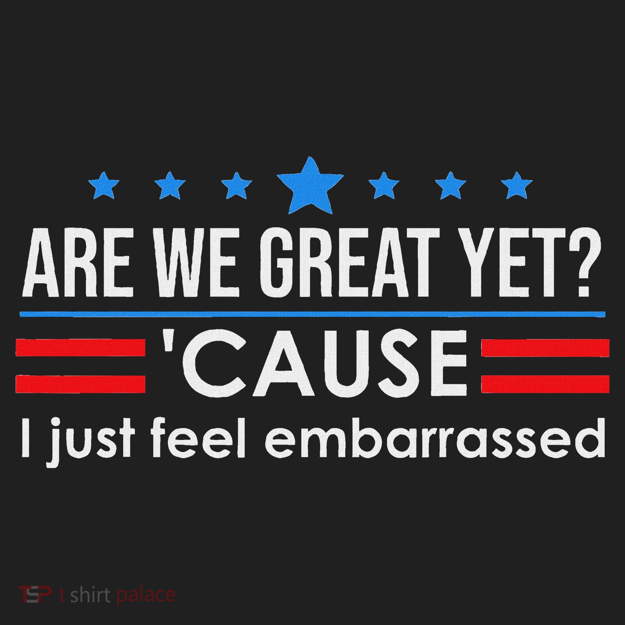 Are We Great Ye I Just Feel Embarrassed Anti Trump Beanie