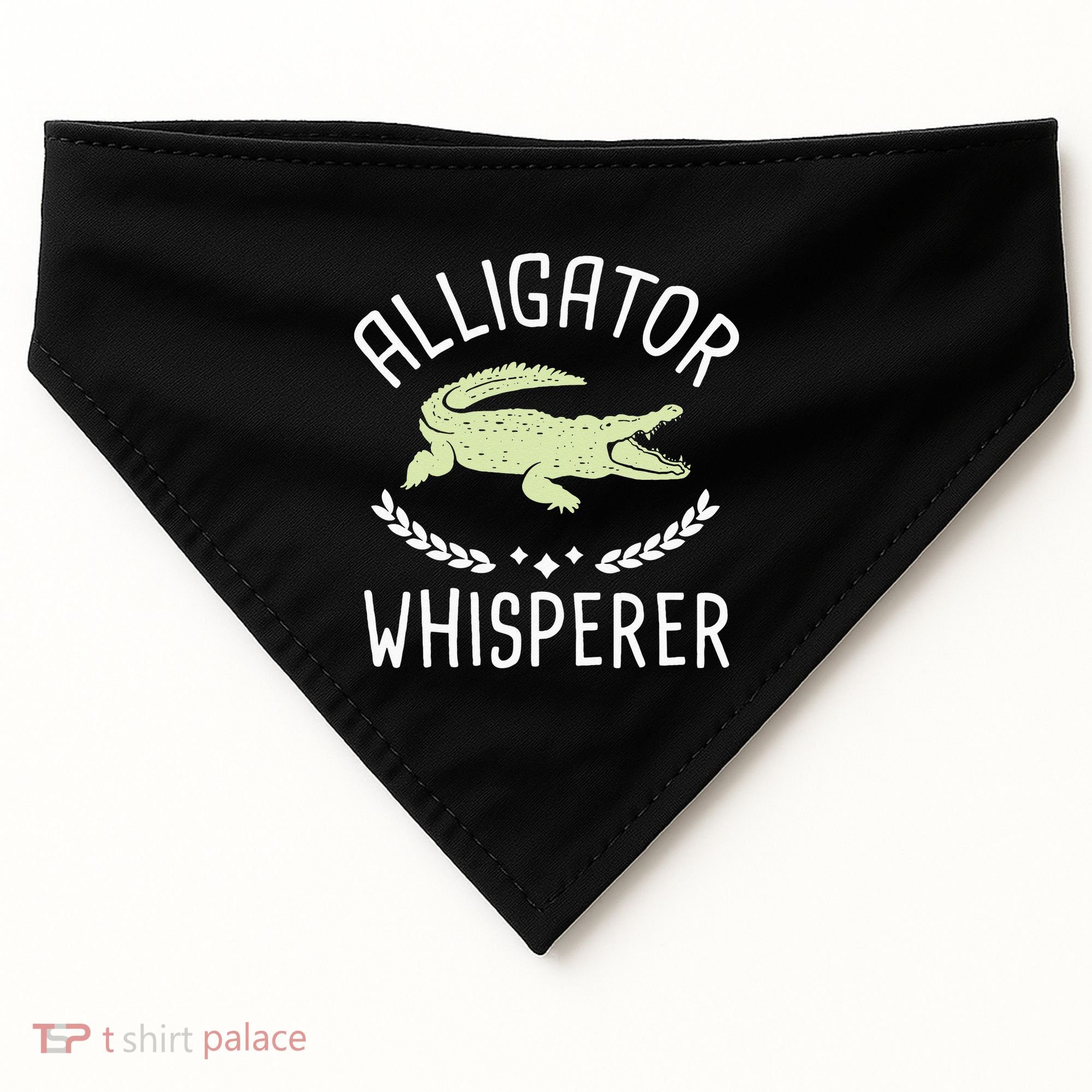 Alligator Whisperer Gator Crocodile Zoo Animal Lover USA-Made Doggie Bandana