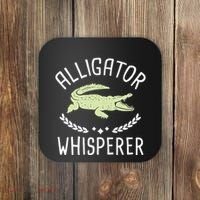 Alligator Whisperer Gator Crocodile Zoo Animal Lover Coaster thumb 0