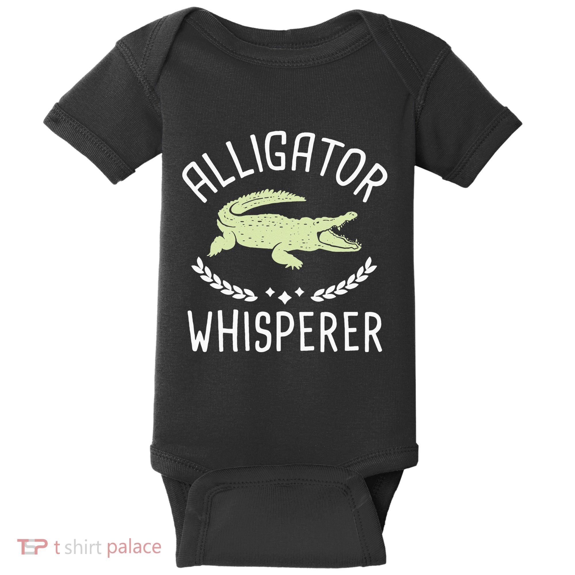 Alligator Whisperer Gator Crocodile Zoo Animal Lover Baby Bodysuit