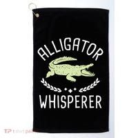 Alligator Whisperer Gator Crocodile Zoo Animal Lover Golf Towel thumb 0