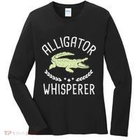 Alligator Whisperer Gator Crocodile Zoo Animal Lover Women's Long Sleeve Shirt thumb 0