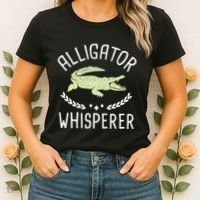 Alligator Whisperer Gator Crocodile Zoo Animal Lover Women's T-Shirt thumb 2