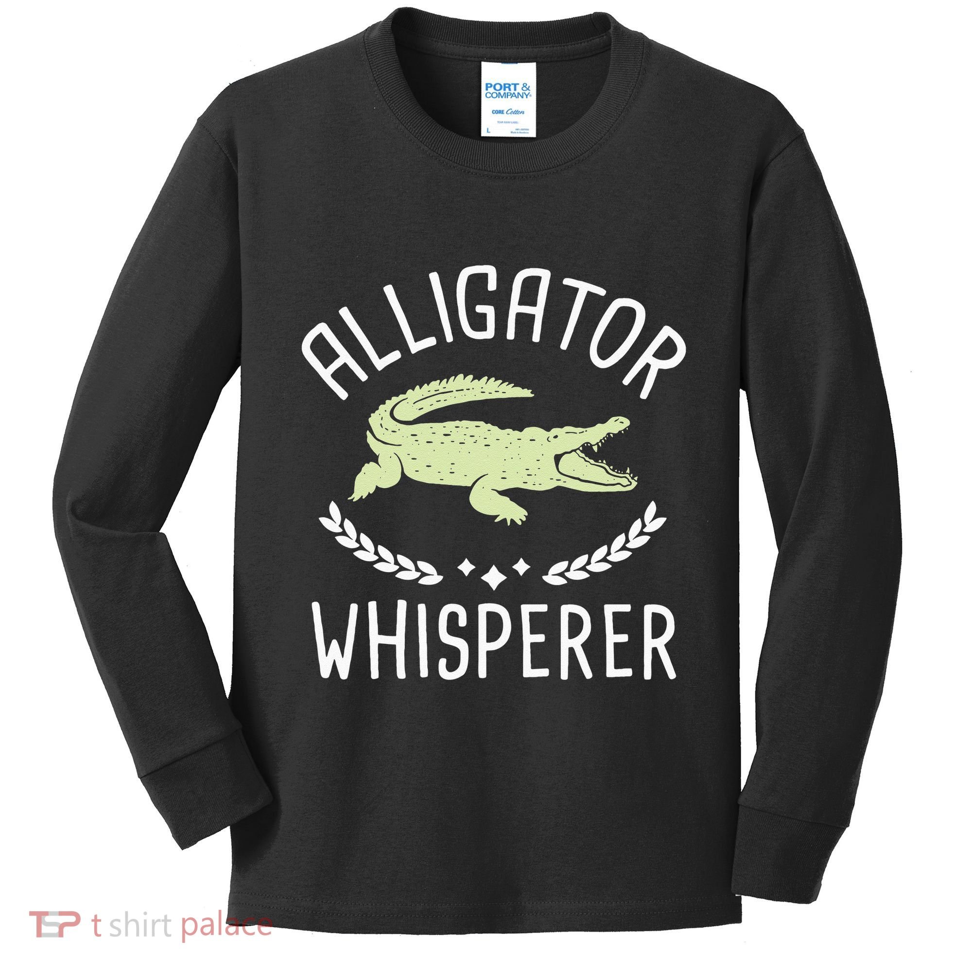Alligator Whisperer Gator Crocodile Zoo Animal Lover Kids Long Sleeve Shirt