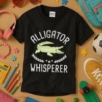Alligator Whisperer Gator Crocodile Zoo Animal Lover Kids T-Shirt thumb 3