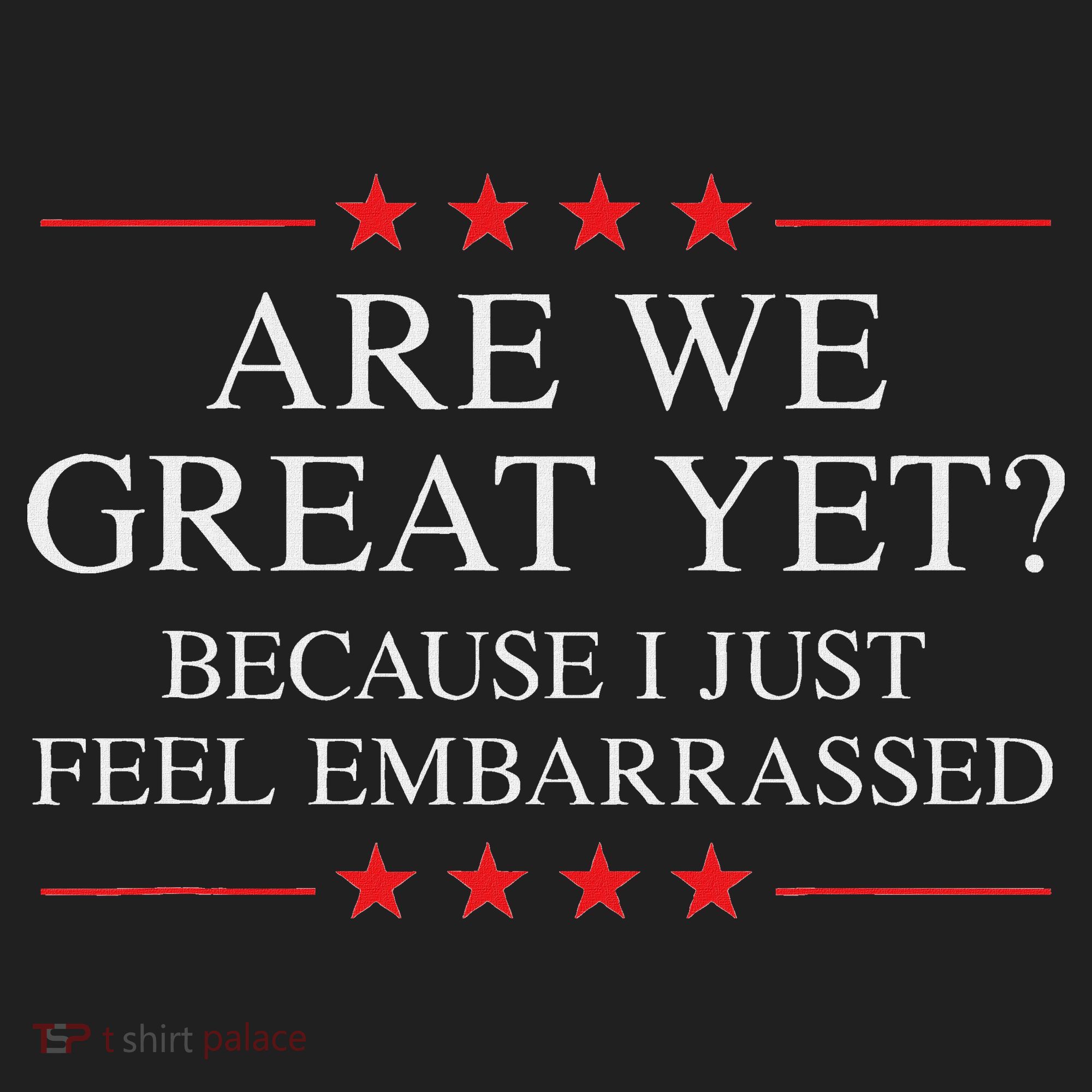 Are We Great Yet Because I Just Feel Embarrassed Resist Beanie