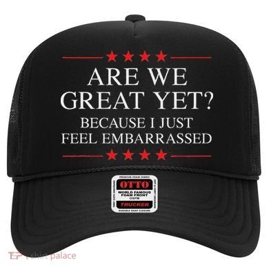 Are We Great Yet Because I Just Feel Embarrassed Resist Hat