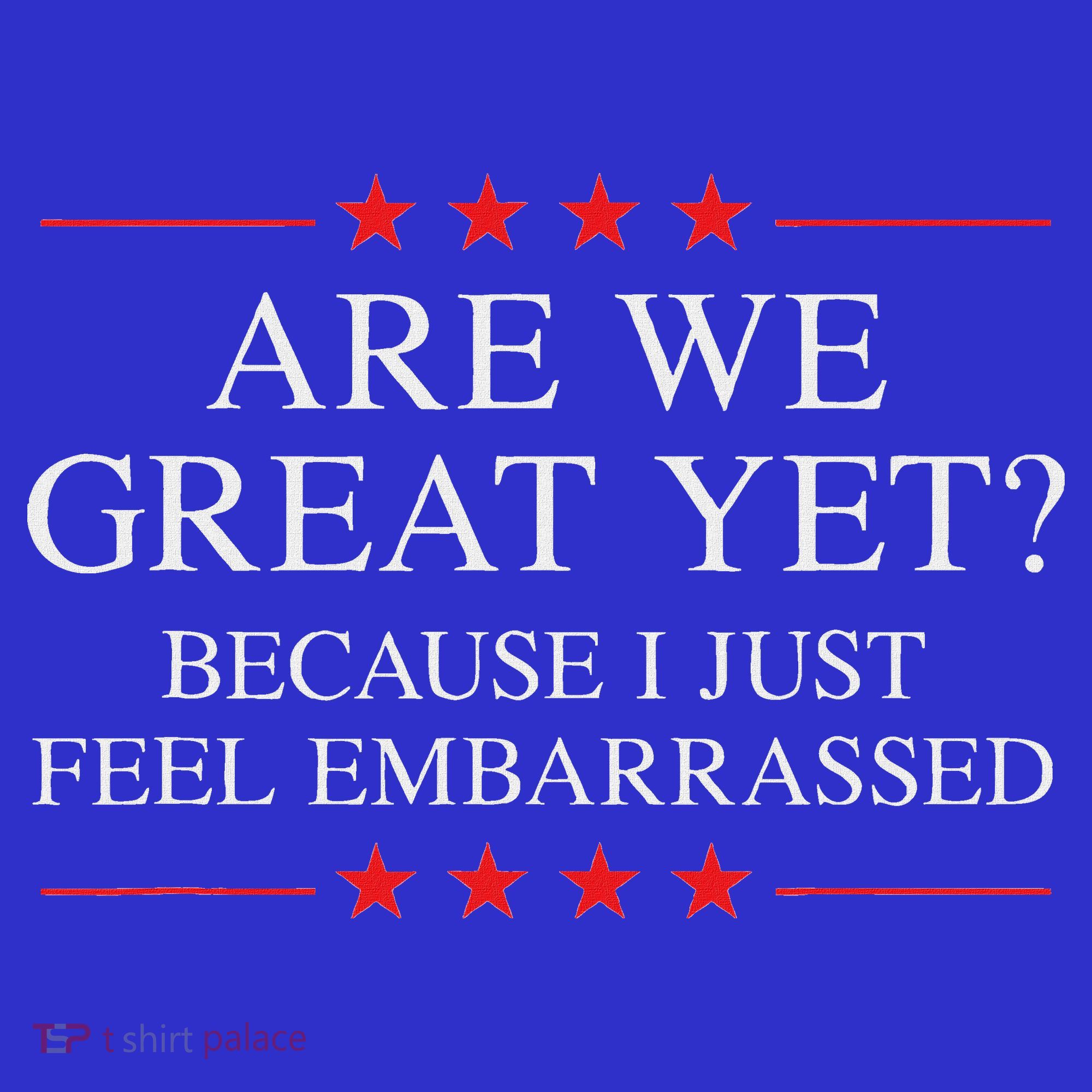 Are We Great Yet Because I Just Feel Embarrassed Resist Toddler T-Shirt