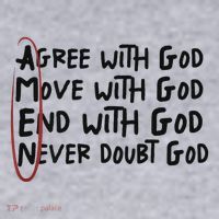 Agree With God Move With God End With God Never Doubt God Women's Sweatshirt thumb 2