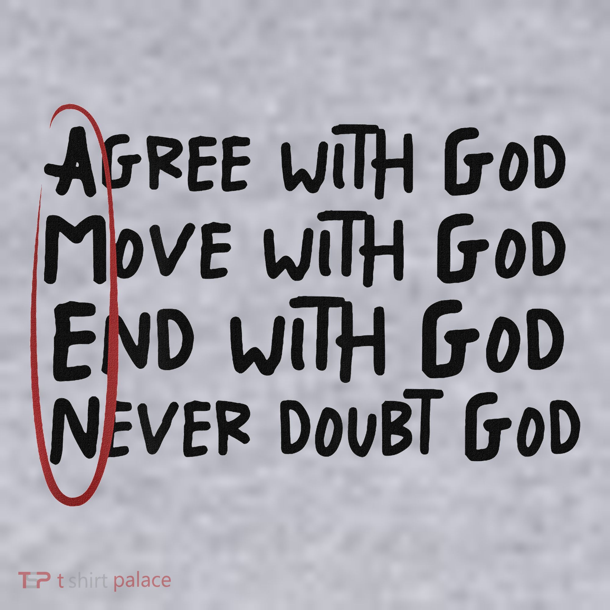 Agree With God Move With God End With God Never Doubt God Women's Sweatshirt