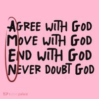 Agree With God Move With God End With God Never Doubt God Coaster thumb 2