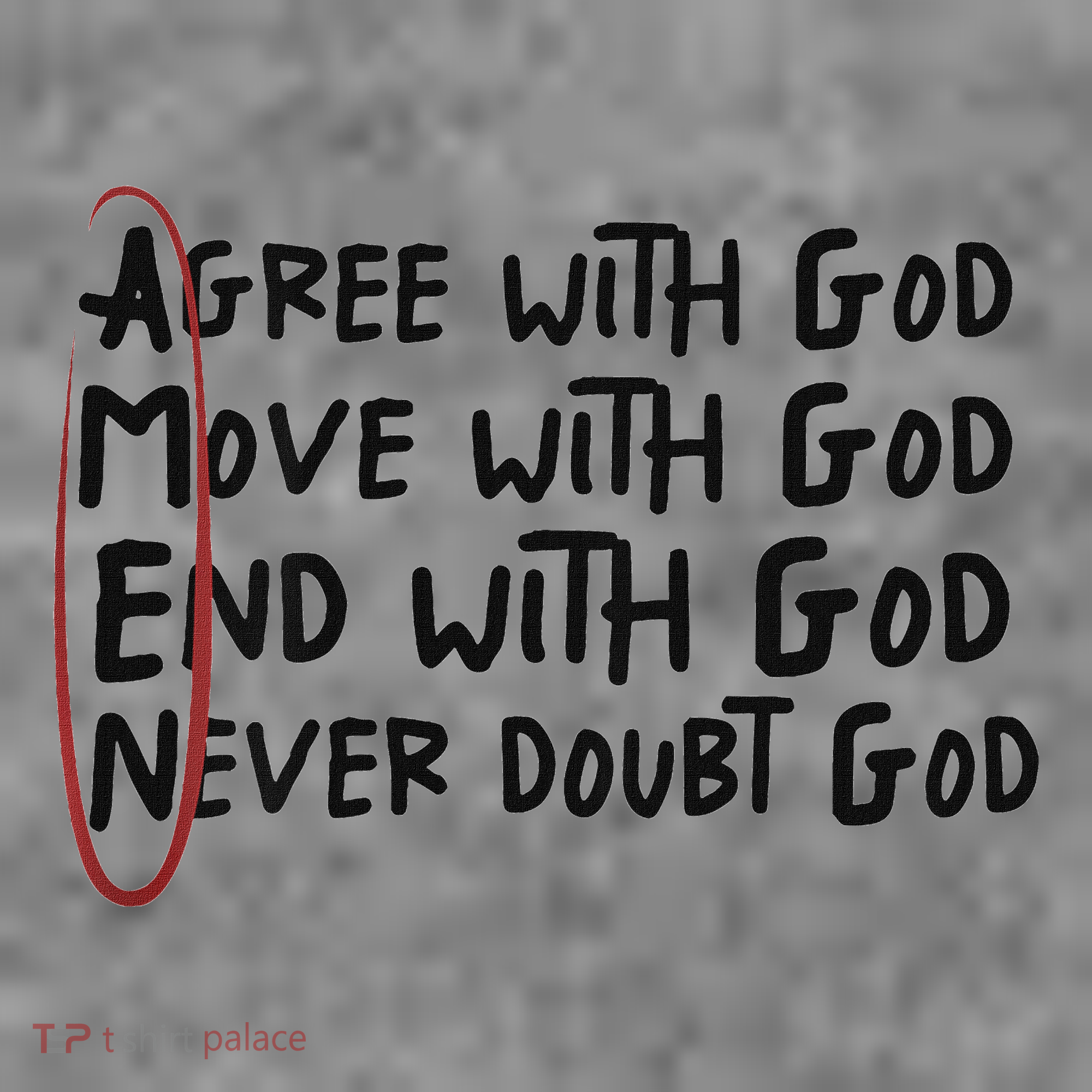 Agree With God Move With God End With God Never Doubt God Toddler Hoodie