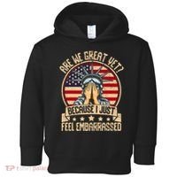 Are We Great Yet Cause I Just Feel Embarrassed Toddler Hoodie thumb 0
