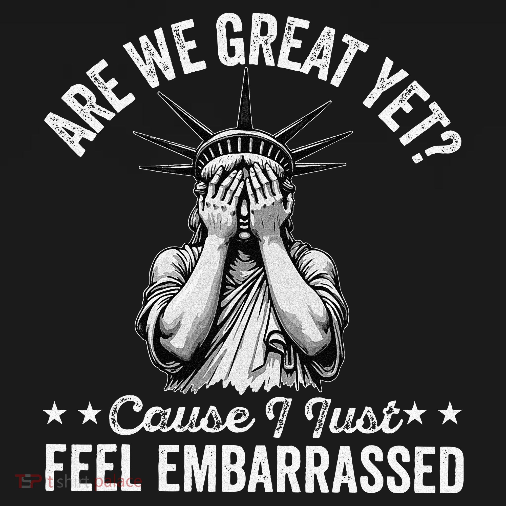 Are We Great Yet Cause I Just Feel Embarrassed Fun Democrat Women's Hoodie