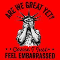 Are We Great Yet Cause I Just Feel Embarrassed Fun Democrat Santa Hat thumb 1