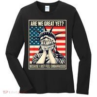Are We Great Yet Because I Just Feel Embarrassed Women's Long Sleeve Shirt thumb 0