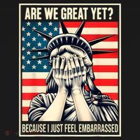 Are We Great Yet Because I Just Feel Embarrassed Kids Long Sleeve Shirt thumb 2