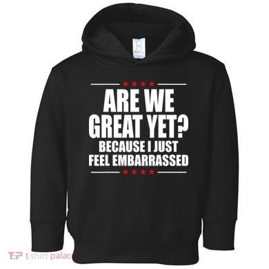 Are We Great Yet Because I Just Feel Embarrassed Toddler Hoodie