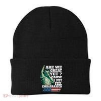 Are We Great Yet Cause I Just Feel Embarrassed Beanie thumb 0