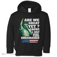 Are We Great Yet Cause I Just Feel Embarrassed Toddler Hoodie thumb 0