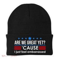 Are We Great Yet Cause I Just Feel Embarrassed Beanie thumb 0