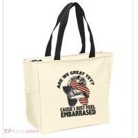 Are We Great Yet Cause I Just Feel Embarrassed Anti Trump Tote Bag thumb 2